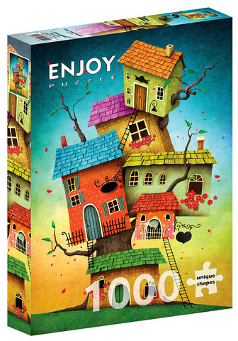 Puzzle 1000 el. Bajkowe domy