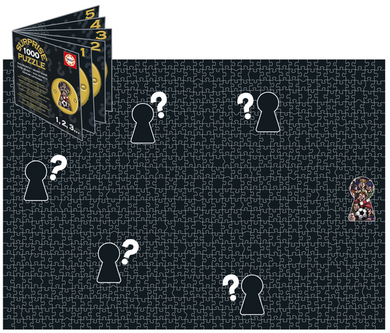 Puzzle 1000 el. (Surprise Puzzle) Piłka nożna