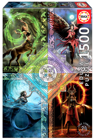 Puzzle 1500 el. Magia żywiołów, Anne Stokes OUTLET