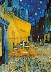 Puzzle 2 x 1000 el. Słoneczniki / Taras kawiarni w nocy, Vincent van Gogh