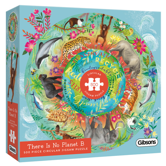 Puzzle 500 el. Nie ma planety B (okrągłe)