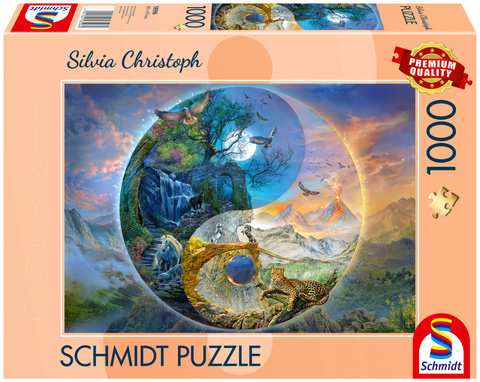 PQ Puzzle 1000 el. SILVIA CHRISTOPH Wszędzie góry (Yin & Yang)