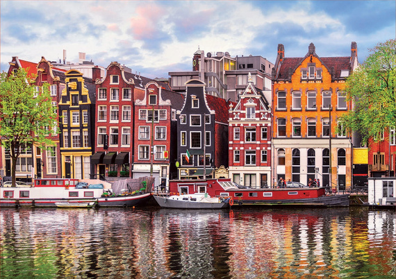 Puzzle 1000 el. Tańczące domy / Amsterdam