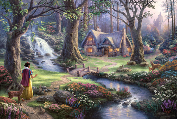 PQ Puzzle 1000 el. THOMAS KINKADE Królewna Śnieżka (Disney) OUTLET