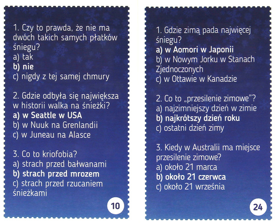 Dzieci kontra Rodzice - Zimowe zagadki