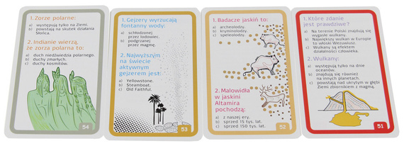 Karty edukacyjne - Quiz o świecie
