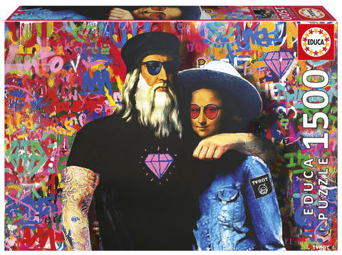 Puzzle 1500 el. Leo i Lisa, TV Boy