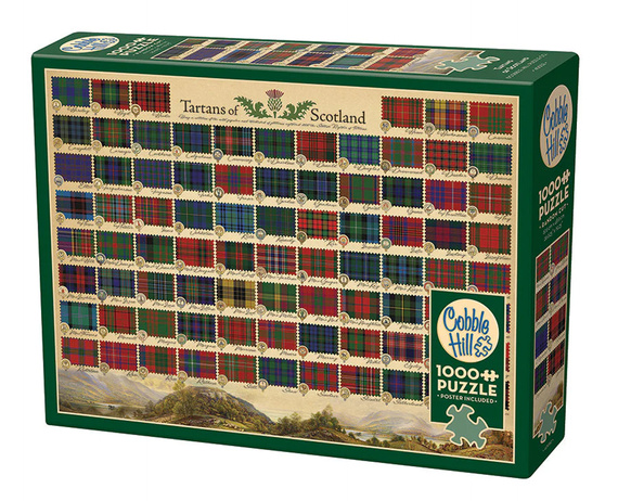 Puzzle 1000 el. Szkockie tartany