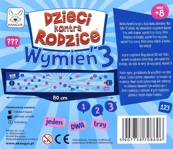 Dzieci kontra Rodzice - Wymień 3