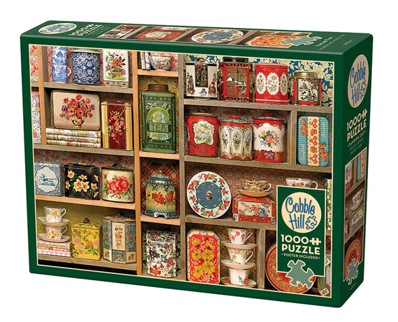 Puzzle 1000 el. Półka kuchenna z poprzednich dekad