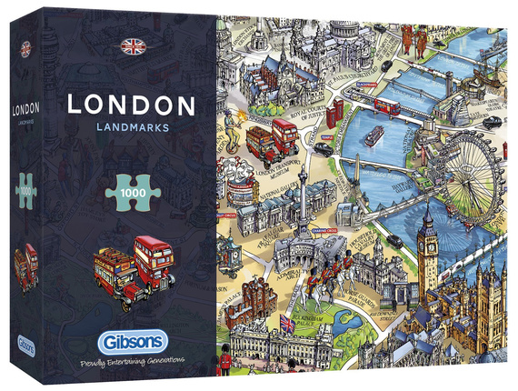 Puzzle 1000 el. Zabytki Londynu