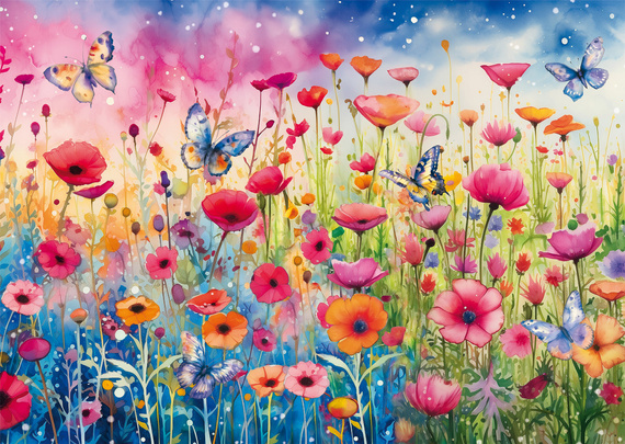 PQ Puzzle 1000 el. Makowe pole