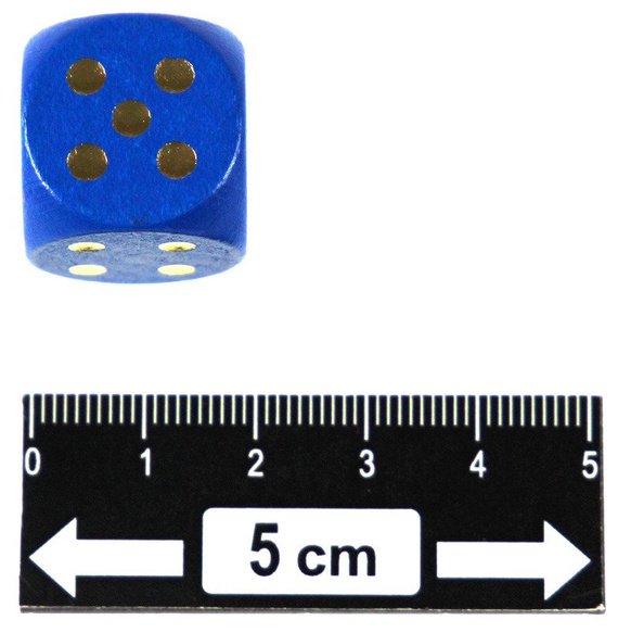 Kości drewniane kolorowe oczkowe 20 mm - 12 szt. (HG)