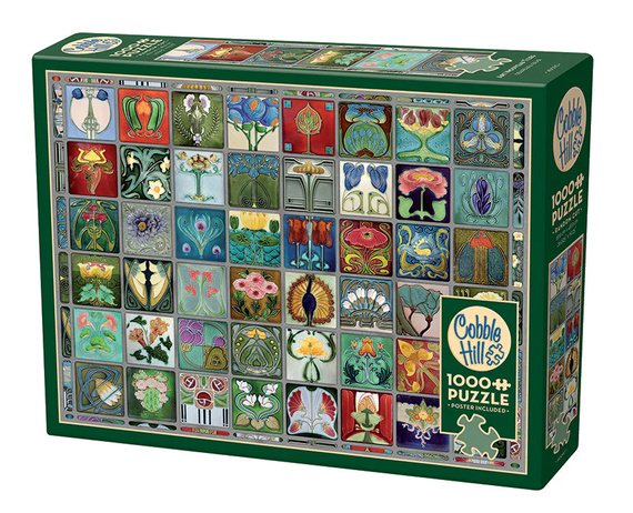Puzzle 1000 el. Płytki w stylu secesyjnym