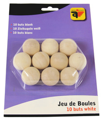 Boule (akcesoria) - świnki 10 szt. naturalne drewno (blister) (HG)