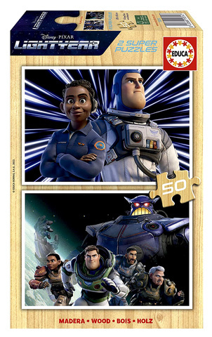 Puzzle 2 x 50 el. Buzz Astral (drewniane)