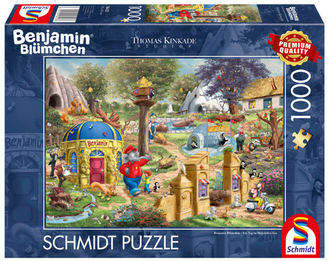 PQ Puzzle 1000 el. THOMAS KINKADE Słoń Benjamin