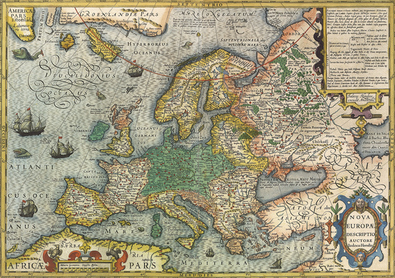 Puzzle 1000 el. Stara mapa Europy