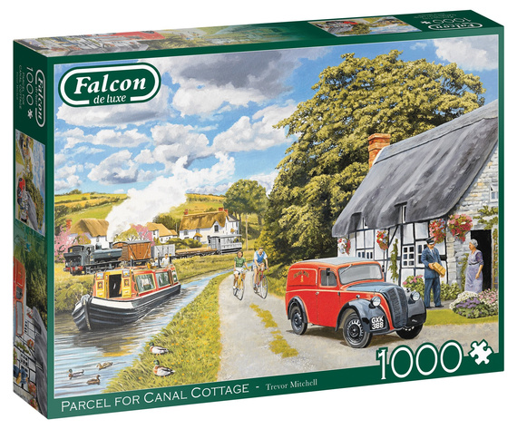 Puzzle 1000 el. FALCON Przesyłka dla mieszkańców domu nad kanałem
