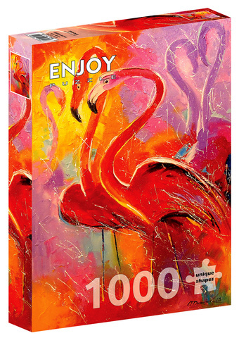 Puzzle 1000 el. Flamingi