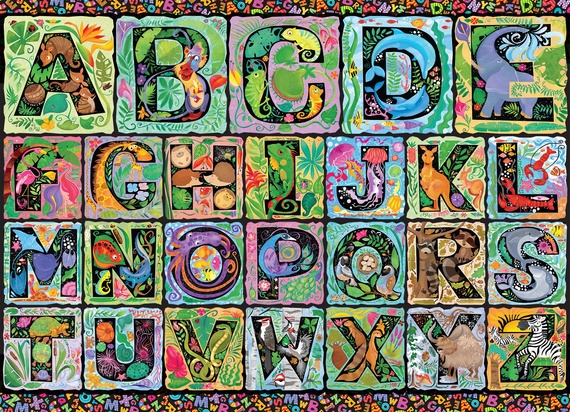 Puzzle 500 el. Zwierzęcy alfabet