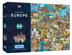 Puzzle 1000 el. Odkrywanie Europy