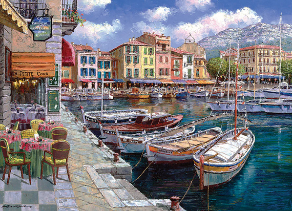 Puzzle 1000 el. Kawka we Francji