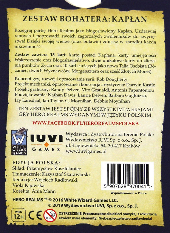 Hero Realms: Zestaw Bohatera - Kapłan