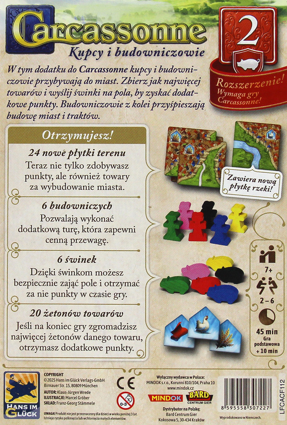 Carcassonne: 2. dodatek - Kupcy i budowniczowie (nowa edycja)