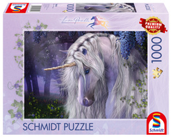 PQ Puzzle 1000 el. LAURIE PRINDLE Fioletowy jednorożec