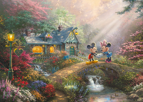 PQ Puzzle 500 el. THOMAS KINKADE Myszka Miki i Minnie (puszka) OUTLET