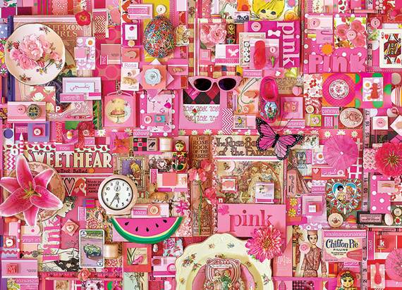Puzzle 1000 el. Pomaluj mój świat na kolor... różowy