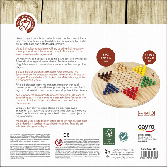 Halma (Chińskie warcaby) (drewniana) (631)