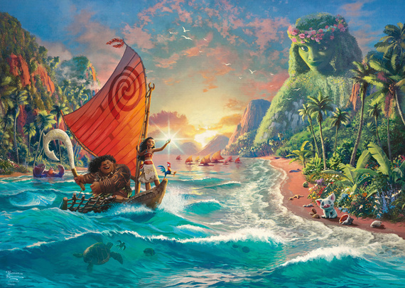 PQ Puzzle 1000 el. THOMAS KINKADE Vaiana: Skarb oceanu (Disney) OUTLET