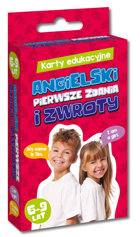 Karty edukacyjne - Język angielski. Pierwsze zdania i zwroty