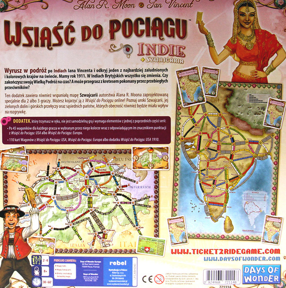 Wsiąść do pociągu: Indie / Szwajcaria