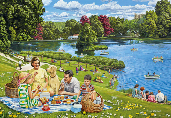 Puzzle 4 x 500 el. Rodzinna wycieczka