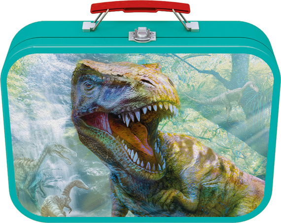 Puzzle 2 x 60 el. + 2 x 100 el. W WALIZCE - Dinozaury
