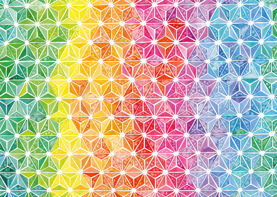 PQ Puzzle 1000 el. JOSIE LEWIS Kolorowe trójkąty
