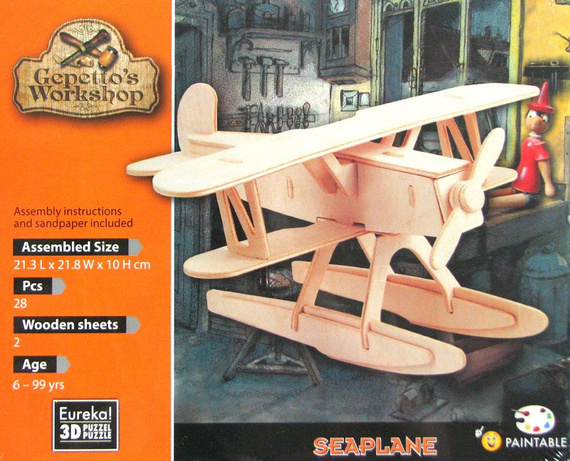 Łamigłówka drewniana Gepetto - Hydroplan (Seaplane)