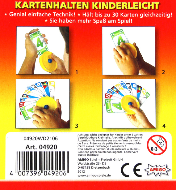 Trzymacz do kart (żółty)