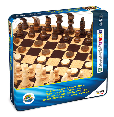 Szachy / Warcaby (w metalowej puszce) (751)