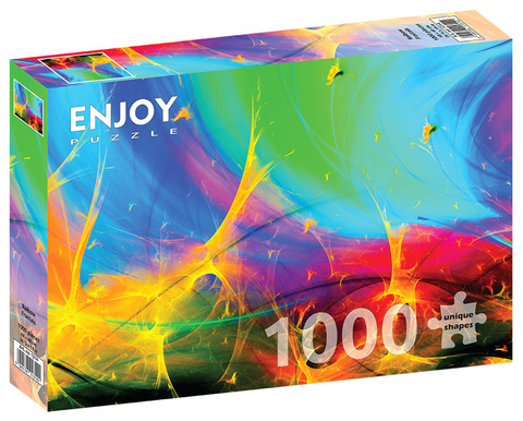 Puzzle 1000 el. Tęczowe fraktale