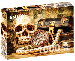 Puzzle 1000 el. Biurko kapitana piratów