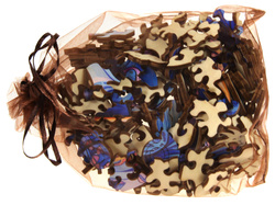 Puzzle drewniane / kolorowe 174 el. - Słoń