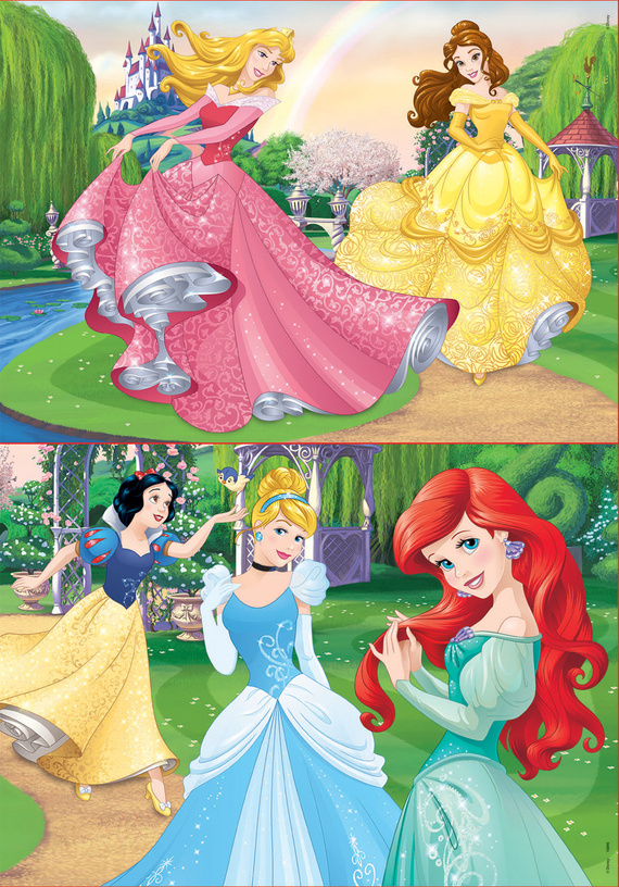 Puzzle 2 x 20 el. Księżniczki z bajek Disneya