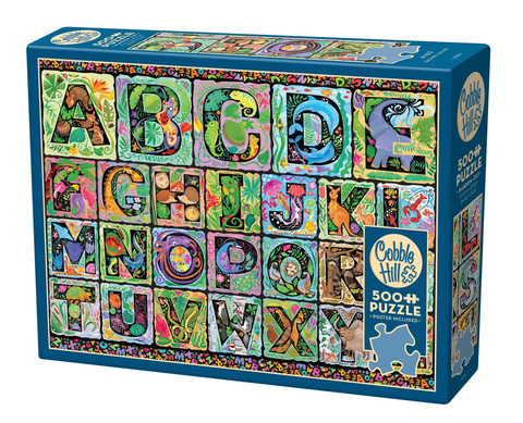 Puzzle 500 el. Zwierzęcy alfabet
