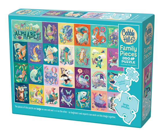 Puzzle 350 el. Zwierzęcy alfabet