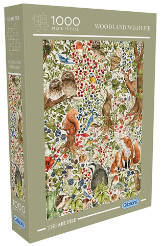 Puzzle 1000 el. Leśne zwierzęta