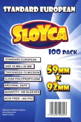 Koszulki na karty - Standard European (59x92 mm) - 100 szt.